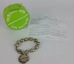 Signiertes SIN RECETA versilbertes Armband runde Kugeln & Gehäuse Patina Spanien süß! - Bild 1 von 12