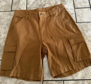 NWT Boys Size 14 Carhartt CH8309 Canvas Cargo Work Shorts Brown - Picture 1 of 2