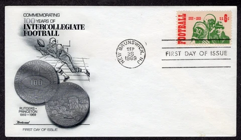 1968 Intercollegiate Football 100th (1382) - Fleetwood FDC MR233 Cover