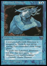 Magic the Gathering MTG Labyrinth Minotaur (30a) Homelands   LP