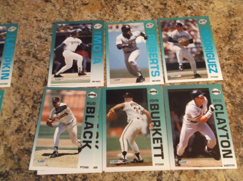 1992 FLEER BASEBALL # 619 RICH RODRIGUEZ BASEBALL CARD - Image 1 of 1