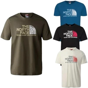 The North Face Mens SS Rust Logo Casual T Shirts TNF Short Sleeve Tee - Picture 1 of 17