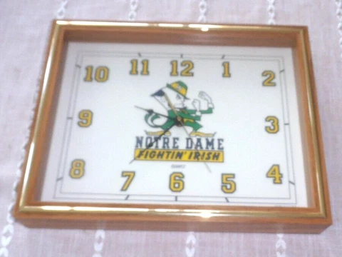 Notre Dame Fightin Irish Quartz Wall Clock Cover