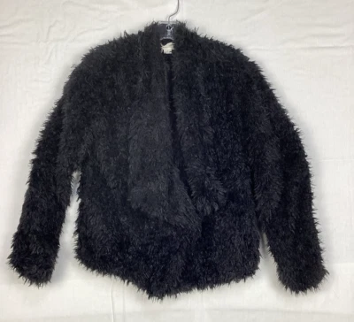 Chaqueta peluda Loveriche negra de gran tamaño de piel sintética vacaciones para mujer pequeña nueva con etiquetas Foto 1 de 4