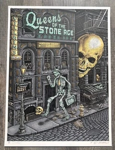 QUEENS OF THE STONE AGE 2017 MSG - New York, NY AE Poster #'d 54/111 By Emek - Picture 1 of 7