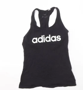 Adidas Women's Black Tank Top 2XS - Gym & Training Essential - Picture 1 of 12