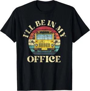 School Bus Driver Retro Vintage T-Shirt Hoodie - Picture 1 of 10