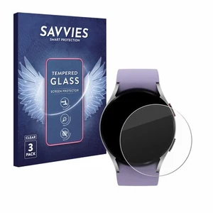 3x Savvies Schutzglas für Samsung Galaxy Watch 5 (40mm) Glas Panzer Display - Zdjęcie 1 z 7
