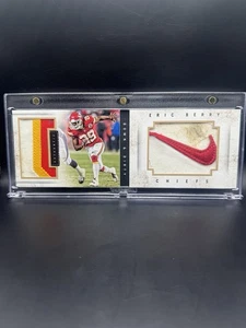 2014 Panini Playbook Down and Dirty Game Used Swoosh Patch Booklet Eric Berry /2 - Picture 1 of 2