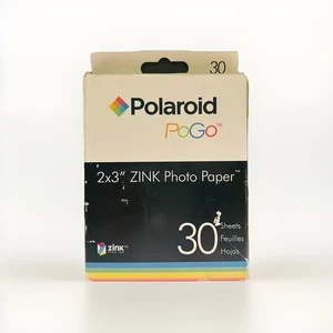 Polaroid PoGo 2x3" Zink Photo Paper 30 Sheets for Polaroid Zink Printer NEW - Picture 1 of 2