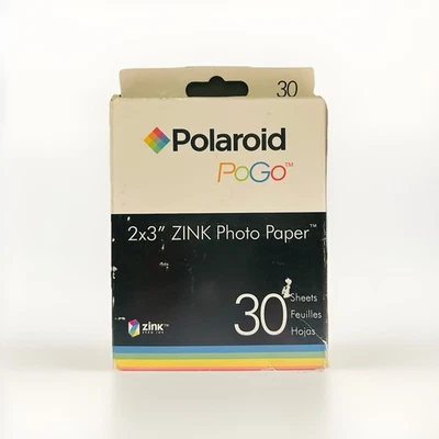 Polaroid PoGo 2x3" Zink Photo Paper 30 Sheets for Polaroid Zink Printer NEW - Image 1 of 2