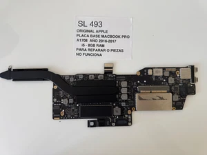 APPLE PLACA BASE MACBOOK PRO 13 A1708 I5 8GB RAM 256GB SSD AÑO 2017-2016 NO FUNC - Zdjęcie 1 z 12