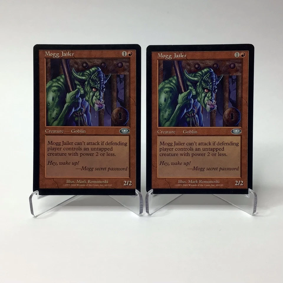 (2) Magic: The Gathering Mogg Jailer MTG 1993-2001 Planeshift MP - Image 1 of 2