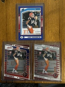 (3) 2024 Panini Donruss Casey Washington Atlanta Falcons Rated Rookie Lot - Picture 1 of 1