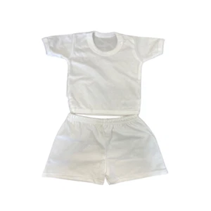 Baby Shorts und T-Shirt Set - schlichte Baby Sommer Kleidung - Babygröße T-Shirts & Shorts - Bild 1 von 4