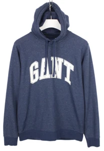 Gant Hoodie Men Large Sweater Logo With Hood Blend Blue - Picture 1 of 8