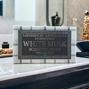 Jabón perfumado con almizcle blanco Saponificio Artigianale Fiorentino 10,5 oz. - Imagen 1 de 8