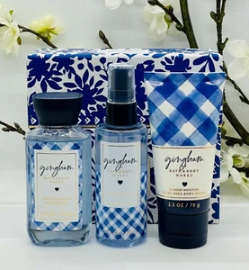 Bath and Body Works Reisegröße Gingham Geschenkset Fine Mist, Duschgel, Creme - Bild 1 von 8