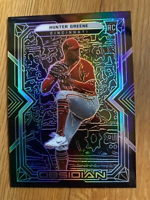 Hunter Greene 2022 Panini Chronicles Obsidian Rookie - Image 1 of 2