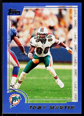 Tony Martin, 2000 Topps, #49, Miami Dolphins, Football Card - Image 1 of 2