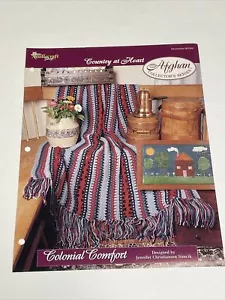 Colonial Comfort Afghan Country at Heart Crochet Pattern Needlecraft Shop - Picture 1 of 4