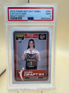 2024 PANINI INSTANT WNBA Caitlin Clark #DN1 Draft Night RC Rookie Fever PSA 9 - Imagen 1 de 1