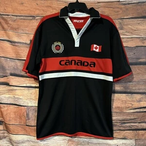 Teepee Sports S Canada National Team Soccer Jersey Shirt Black Red Maple Leaf - Picture 1 of 8