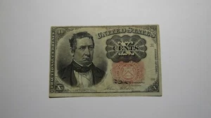 1874 $.10 Fifth Issue Fractional Currency Obsolete Bank Note Bill VF+ Condition! - Picture 1 of 2