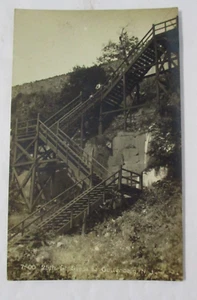 25th St. Steps to GUTTENBERG, Hudson County, Nueva Jersey, matasellado 1911, Garraway RPPC - Imagen 1 de 2