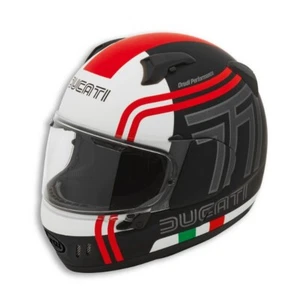 DUCATI Arai Renegade V Ducati 77 IntegralHelm Helmet schwarz rot weiß NEU !! - Bild 1 von 2