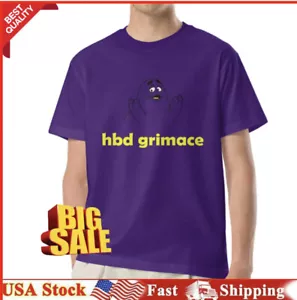 Camiseta McDonald's Grimace Cumpleaños 2023 HBD PÚRPURA Todas las Tallas ^^ 100% NUEVA 🙂 - Imagen 1 de 5