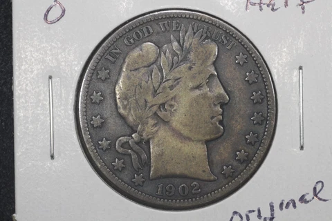 1902-O Barber Half Dollar, Original, Fine Cover