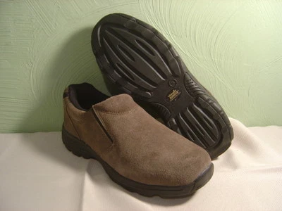 Hombres Wrangler Jean Co. Piel ante Marrón Mocasines Talla 8 - Imagen 1 de 4