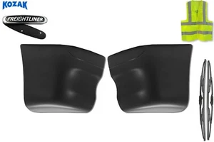 Tapas de extensión de plástico negras para parachoques Freightliner Columbia 2001-17 - Imagen 1 de 8
