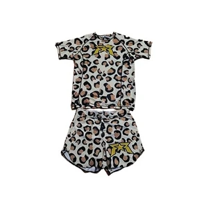 FIGHT READY CHEETAH PRINT GRAPPLING OUTFIT 36"-38" WAIST Shorts 2X TOP - Picture 1 of 7