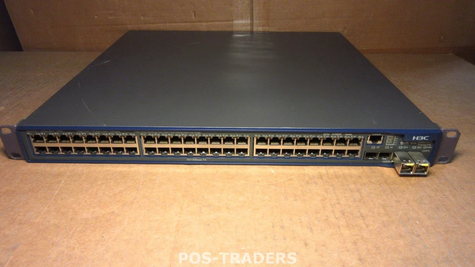 H3C 48 Ports 10/100 PoE S3600-52P-PWR-EI HP A3600-48 JD328A SWITCH INCL 2X SFP'S - Image 1 of 4
