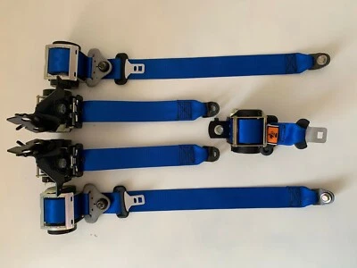 Juego de 5 cinturones de seguridad azules Mazda 3 MPS Mazdaspeed seatbelt - Imagen 1 de 3