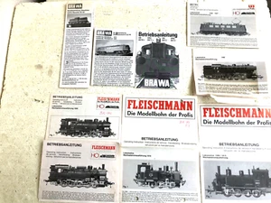 Fleischmann H0 6 + 3 BRAWA Betriebsanleitungen teilw. gelocht s.Fotos - Bild 1 von 2