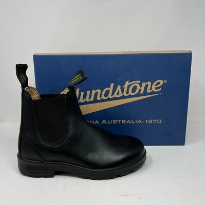 Botas Chelsea femininas veganas Blundstone 2115 pretas elásticas laterais - Imagem 1 de 4