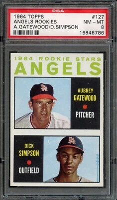BB - 1964 Topps - #127 - Angels Rookies  - PSA 8 - NM-MT - Image 1 of 2