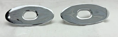 1968-1975 Corvette Chrome Soft Top Convertible Rear C3 Latch Bezel Restored GM - Image 1 of 4