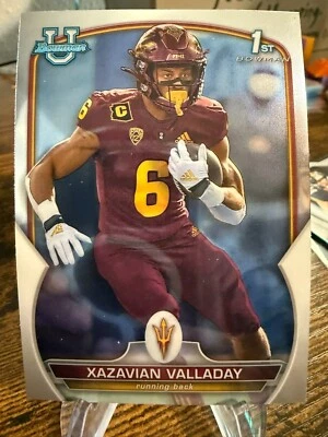 2022 Bowman University Chrome 1st Bowman Xazavian Valladay - Image 1 of 2