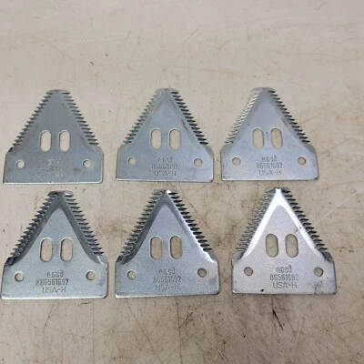 (6) Estuche New Holland 86561692 Secciones de hoz dentadas en la parte superior fina Foto 1 de 4