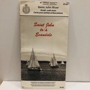 1981 CHS Sound Chart #4141 Saint John To a Evandale 2 fogli (35) - Foto 1 di 3