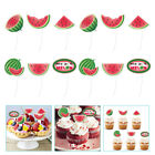 12 Pcs Wassermelonen-Kuchen-Einsätze Papier Obst-Thema Cupcake-Verzierung