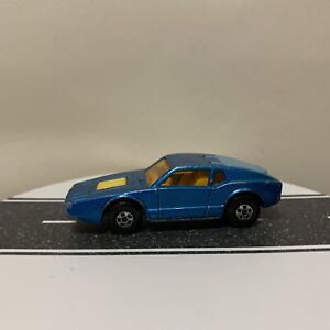 1973 Matchbox Lesney Superfast No. 65 Saab Sonett III Blue Metallic VTG GC As-is