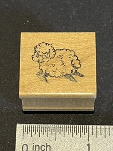 S3, Art Impressions Gummistempel, springendes Lamm albern NEU Vintage - Bild 1 von 3