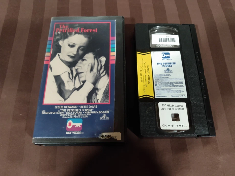 The Petrified Forest (VHS, 1936/1984) Key Video Bette Davis Foto 1 de 1