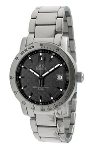 Gino Franco Men's Round Dressy Quartz Movement Stainless Steel Bracelet Watch - Picture 1 of 1