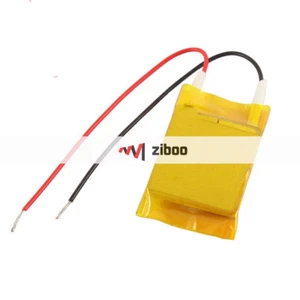 Thermostatic Heat Aluminum PTC Heater 30mm x 24mm x 3mm 12V 40 W 230C 10cm✦Kd - Picture 1 of 4